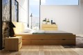 Łóżko drewniane sosnowe z szufladami VESTRE Maxi & DR 180x200