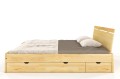 Łóżko drewniane sosnowe z szufladami Skandica SPARTA Maxi & DR 160x200