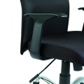 Fotel biurowy tapicerowany Black on Black - NL czarny