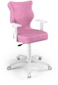 Fotel biurowy Duo W Visto młodzieżowy wzrost 146-176 cm Różowy