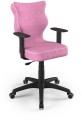 Fotel biurowy Duo B Visto młodzieżowy wzrost 159-188 cm Różowy