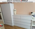 Komoda Malwina 8 szuflad Biała i szafa French Door zdjęcie od klienta