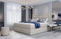 Łóżko kontynentalne Vivre 160x200 tapicerowane