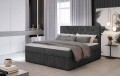 Łóżko kontynentalne Loree 160x200 tapicerowane