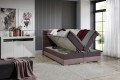 Łóżko kontynentalne Damaso 140x200 tapicerowane