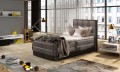 Łóżko kontynentalne Aster 90x200 tapicerowane