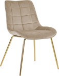 Krzesło tapicerowane Volta Ideal Gold