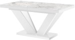 Stół rozkładany VIVA 2 160-256 Marmur/biały połysk