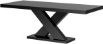 Stół rozkładany XENON 160-208 Czarny połysk