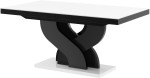 Stół rozkładany BELLA 160-256 Biało-czarny mat