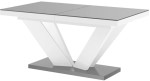 Stół rozkładany VIVA 2 160-256 szaro-biały mat
