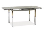 Stół rozkładany GD017 110-170 cm szary/chrom