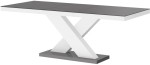 Stół rozkładany XENON 160-208 Szaro-biały mat