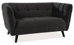 Sofa tapicerowana Castello 2 Velvet czarna Bluvel 19