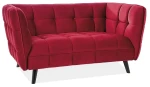 Sofa tapicerowana Castello 2 Velvet bordowy Bluvel 59