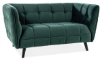 Sofa tapicerowana Castello 2 Velvet zielony Bluvel 78