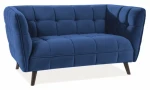 Sofa tapicerowana Castello 2 Velvet granatowy Bluvel 86