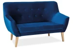 Sofa tapicerowana Nordic 2 Velvet granat Bluvel 86