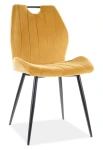 Krzesło tapicerowane Arco Velvet curry Bluvel 68