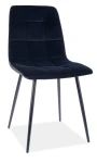 Krzesło tapicerowane Mila Matt Velvet 99 czarny
