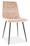 Krzesło tapicerowane Mila Velvet beż Bluvel 28