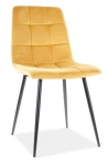 Krzesło tapicerowane Mila Velvet curry Bluvel 68