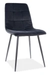 Krzesło tapicerowane Mila Velvet czarny Bluvel 19