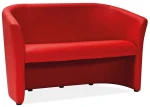 Sofa TM-2 ekoskóra czerwony