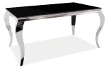Stół Prince 150x90 cm czarny/chrom