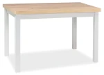 Stół Adam 120x68 dąb lancelot/biały mat