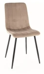 Krzesło tapicerowane Alan Velvet ciemny beż Bluvel 40
