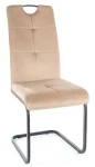 Krzesło tapicerowane Axo Velvet beż Bluvel 28