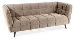 Sofa tapicerowana Castello 3 Velvet ciemny beż Bluvel 40