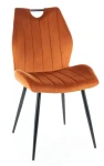 Krzesło tapicerowane Arco Velvet cynamon Bluvel 4215