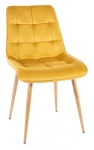 Krzesło tapicerowane Chic D Velvet curry Bluvel 68