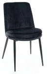 Krzesło tapicerowane Kayla Velvet czarny Bluvel 19