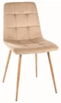 Krzesło tapicerowane Mila D Velvet beż Bluvel 28