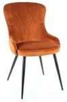 Krzesło tapicerowane Lotus Velvet cynamon Bluvel 4215