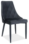 Krzesło tapicerowane Trix Velvet czarny Bluvel 19
