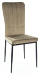 Krzesło tapicerowane Vigo Velvet oliwka Bluvel 77
