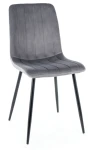 Krzesło tapicerowane Alan Velvet szary Bluvel 14