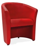 Fotel TM-1 ekoskóra czerwony