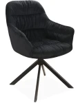 Krzesło tapicerowane Astoria II Velvet czarny Bluvel 19