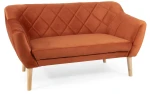 Sofa tapicerowana Karo 2 Velvet buk - cynamon Bluvel 4215