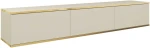 Szafka RTV Oro wisząca 175 cm beż piaskowy ze złotymi wstawkami