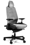 Fotel ergonomiczny do biurka Ronin elastomer/biały/siatka szary
