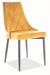 Krzesło tapicerowane Trix B Velvet curry Bluvel 68
