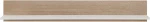Półka wisząca Viste P01 130 cm jodełka scandi/biały połysk