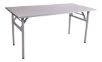 Stół bankietowy składany 160x80 Aluminium BIały