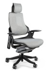 Fotel gabinetowy ergonomiczny WAU czarny NW42 Jasno Szary